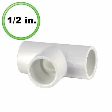 CIRCO 0.5 in. Utility Grade PVC Pipe Tee 121-U